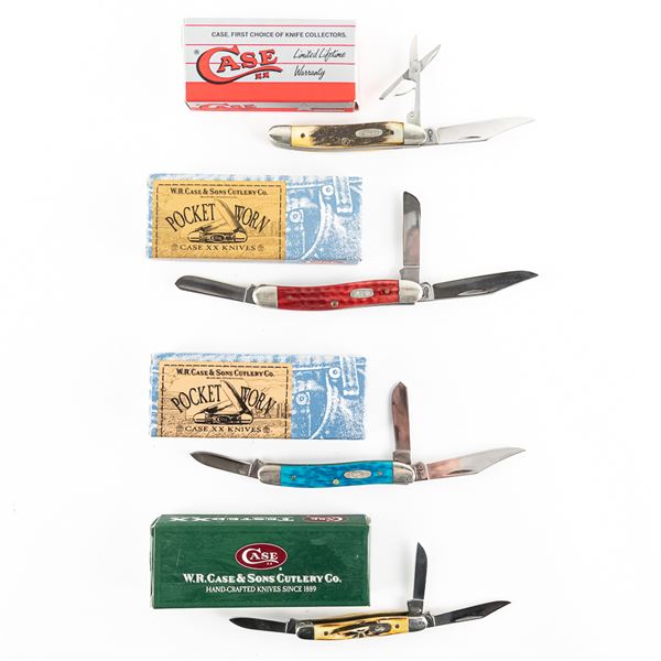 4 Case XX Pocket Knives (90s-00's)
