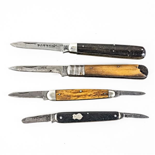 4 Antique English Made Jack Knives