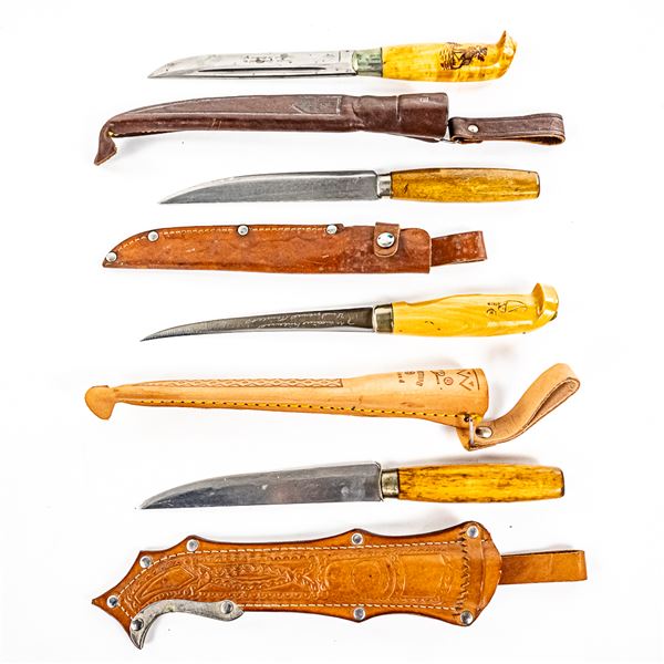 4 Scandinavian Hunting and Filet Knives