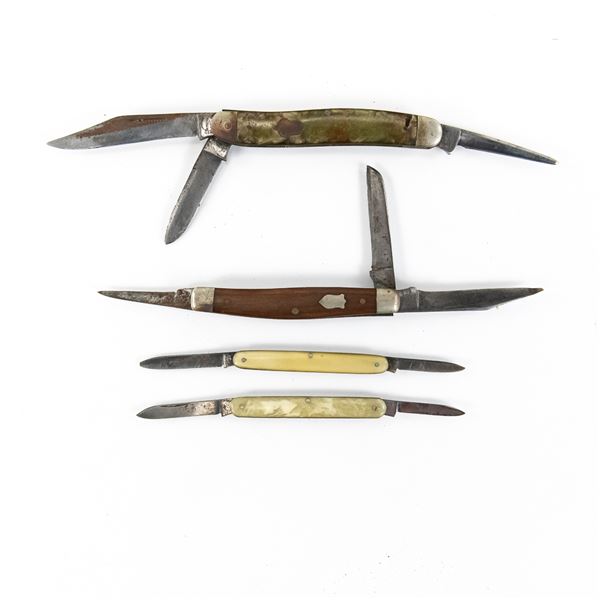 4 Remington UMC and Schrade Pocket Knives