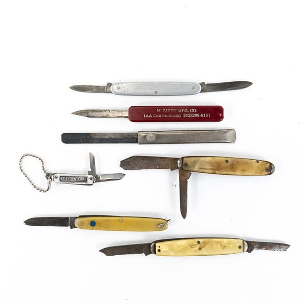 7 Antique Advertising/ Souvenir Knives