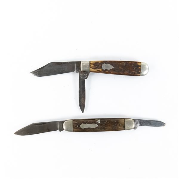 2 Antique Cattaraugus Cutlery Pocket Knives