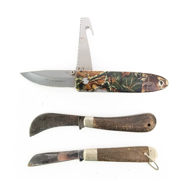 Case Whaler, Hawkbill & Buck 180 Crosslock Knives