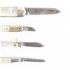 Image 6 : 4  Antique Mother of Pearl Handle Pen Knives