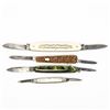 Image 3 : 7 Antique USA Made Pocket Knives with Display