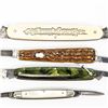 Image 5 : 7 Antique USA Made Pocket Knives with Display