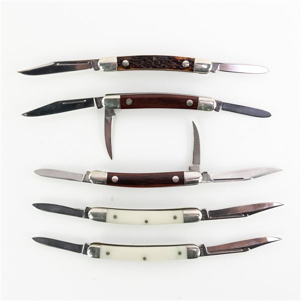 5 Antique Western Cutlery Co. Pocket Knives