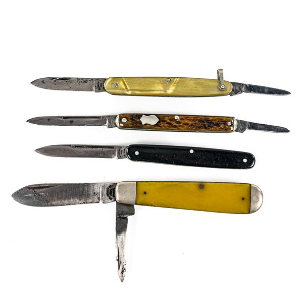 4 Vintage PAL Cutlery Pocket Knives