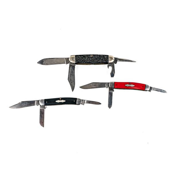 3 Vintage PAL Cutlery Pocket Knives