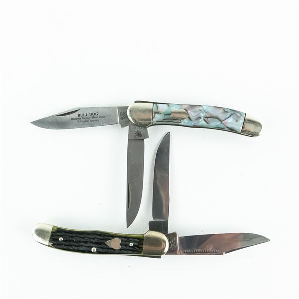 2 Bulldog Brand Solingen Pocket Knives