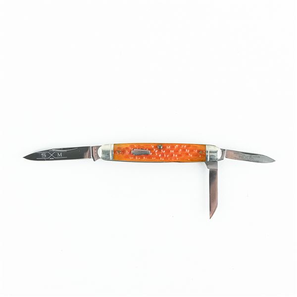 Schatt and Morgan Orange Bone Whittler Knife