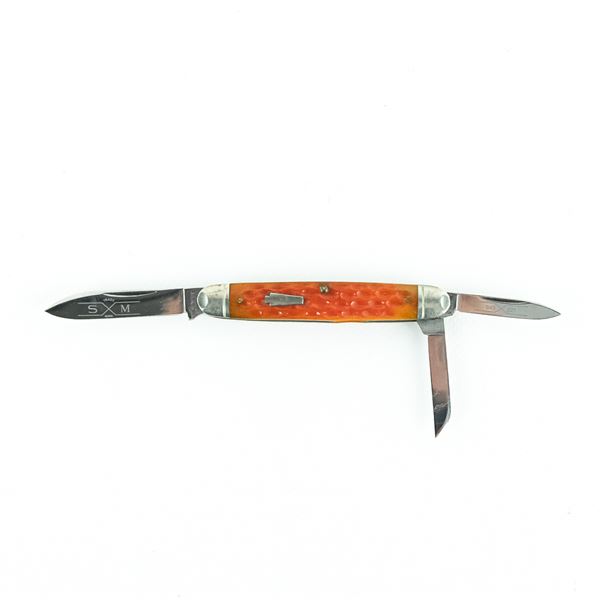 Schatt and Morgan Orange Bone Whittler Knife