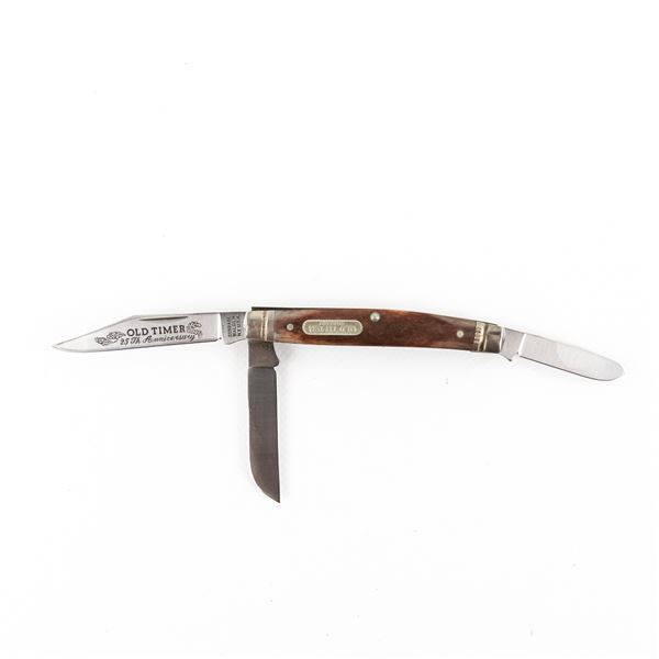 Schrade 340T Silver 25th Anniversary Pocket Knife