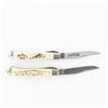 Image 1 : 2 Schrade+ USA Scrimshaw Pocket Knives