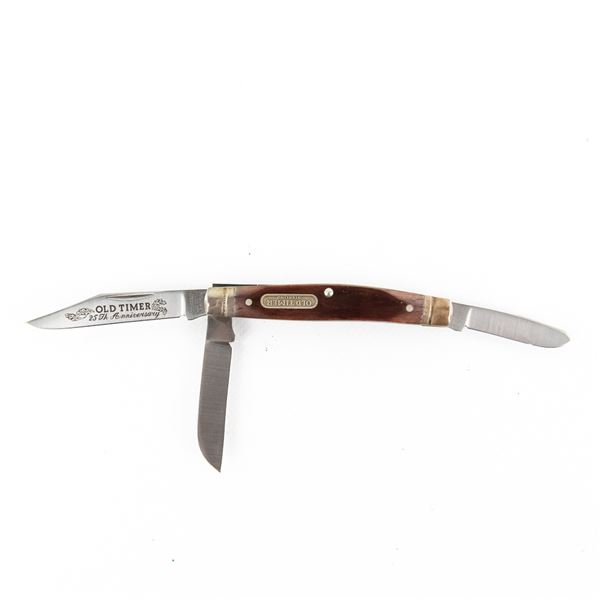 Schrade 340T Silver 25th Anniversary Pocket Knife