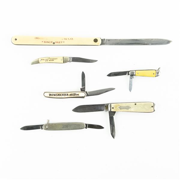 6 Antique Colonial Cutlery Knives