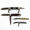 Image 1 : 4 Vintage Imperial Cutlery USA Pocket Knives