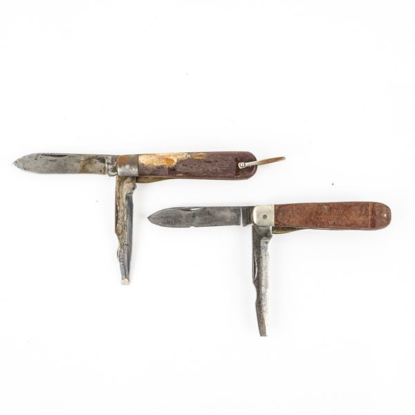 2 Vintage Klein Electrician's Knives