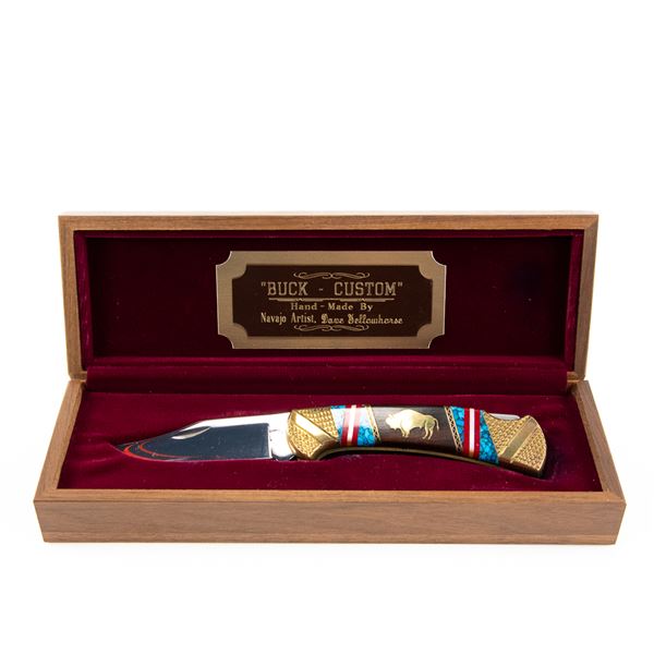 Buck 112 Custom David Yellowhorse Folding Knife