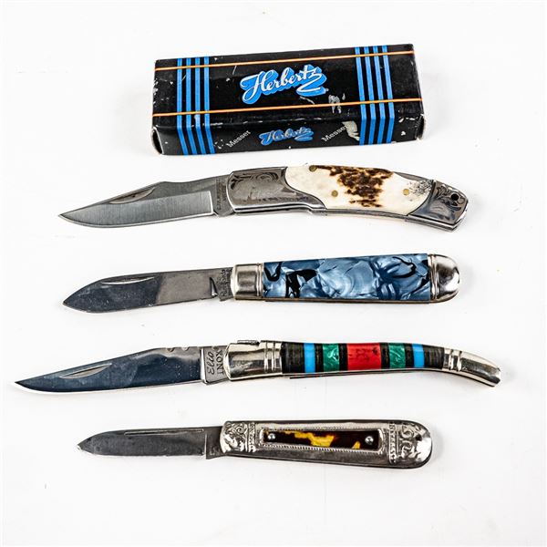 4 Vintage European Made Pocket Knives