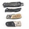 Image 10 : 4 Modern USA Made Pocket Knives