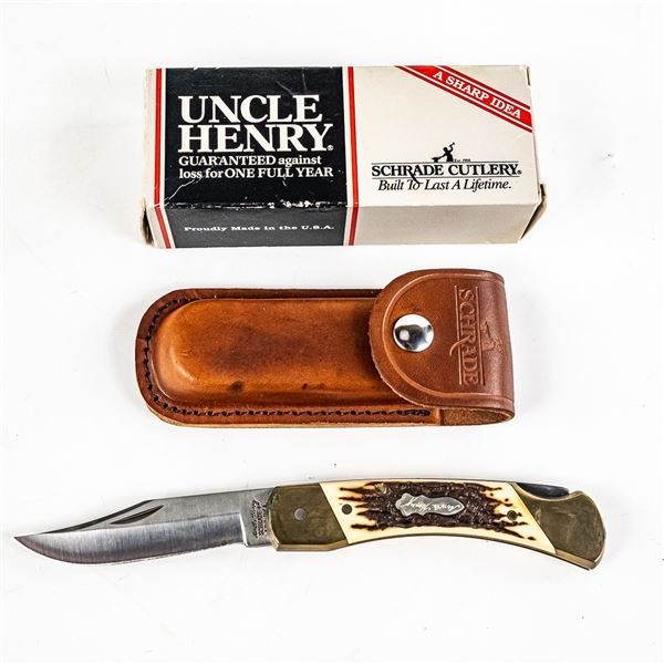 Schrade+ Uncle Henry LB8 Papa Bear Folding Knife