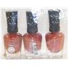 Image 1 : NEW 3 PACK OF SALLY HANSEN MIRACLE GEL NAIL COLOUR