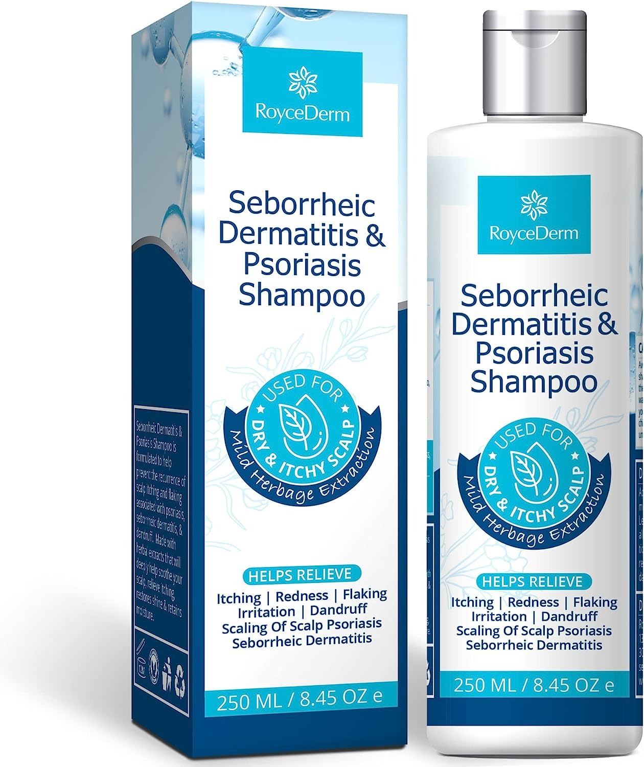 Serboric Derma 250ML BOTTLE OF ROYCE DERM SEBORRHEIC & DERMATITIS