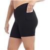 Image 1 : NEW 2 DANSKIN WOMENS BLACK MEDIUM BIKE SHORTS