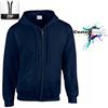 Image 1 : NEW GILDAN MEDIUM HEAVY BLEND NAVY BLUE ZIP HOODIE