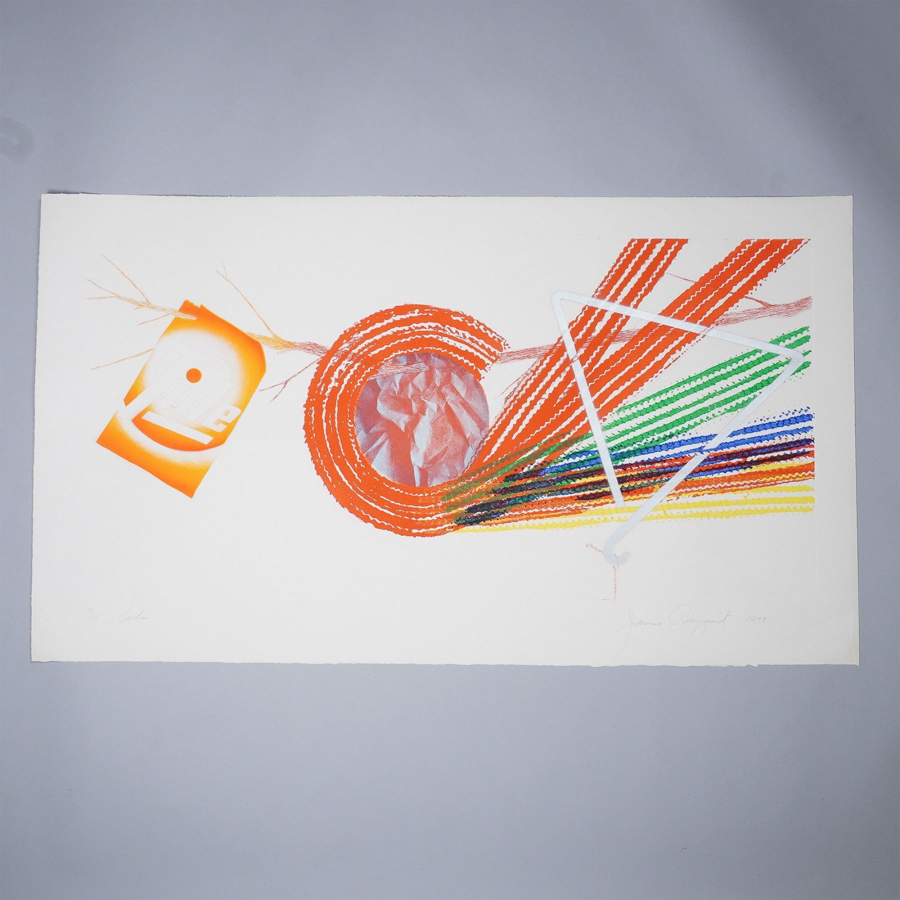 James Rosenquist, Pop Art Etching and Aquatint, Spokes, Signed