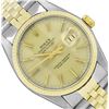 Image 1 : Rolex Mens Two Tone Yellow Gold And Stainless Steel Champagne Index Datejust Wri