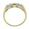 Image 6 : Estate 14K TT Gold 0.18 ctw Illusion Set Diamond Stackable Wedding Band Ring