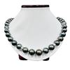 Image 1 : Pearl and Diamond Necklace - 14KT White Gold