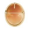 Image 3 : Vintage 14k Gold Large Detailed Oval Carved Shell Cameo Brooch Pin Pendant