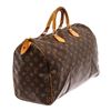 Image 3 : Louis Vuitton Brown Monogram Canvas Leather Speedy 40 Satchel Bag