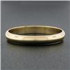 Image 2 : Unisex Classic 14k Yellow Gold 3.1mm Plain Dome Polished Stack Wedding Band Ring