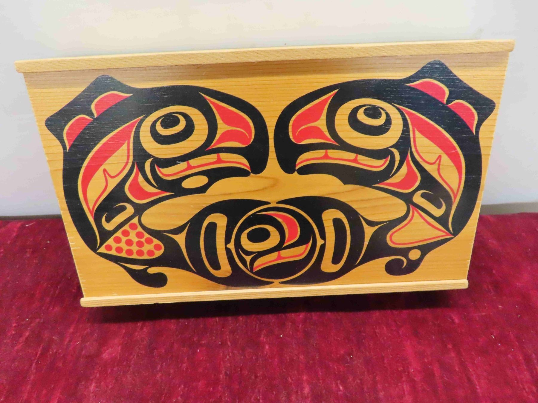 Haida Hand Large Vintage First Nations Haida Hand Carved Cedar