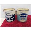 Image 2 : 4 Vintage Honey Tins ,  1 Tender Flake Lard Tin - All 