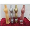 Image 2 : 4 Happy Cat Empty Wine Bottles. German Riesling 13'' Tall, Cute! 