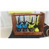 Image 2 : Lawn Darts Game in Wood Carrier 