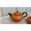 Image 8 : Stoneware Mini Jug, Enamel Teapot, Cream/Sugar