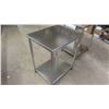 Image 2 : 2 Stainless Steel Tables/Stands 25'' x 20''