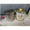 Image 2 : Vintage Sifters, Beaters, 5pc. Cannister Set & 