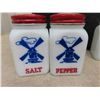 Image 2 : 8 Vintage Milk Glass Salt & Pepper Shakers