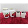 Image 2 : 4 Milk Glass Salt and Pepper Shakers