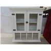 Image 8 : Bathroom Cabinet w/ Glass Framed Doors 24"x 