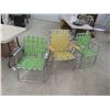 Image 1 : 3 Vintage Folding Lawn Chairs 