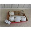 Image 1 : 6 Vintage Light Milk Glass Shades 