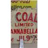 Image 4 : Early Winnipeg City Coal Company Metal Sign 